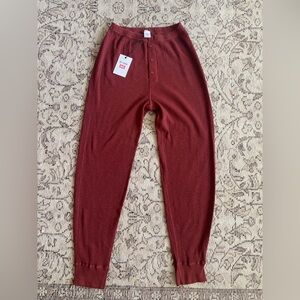 Hanes x Redone Brick Thermal Joggers Small